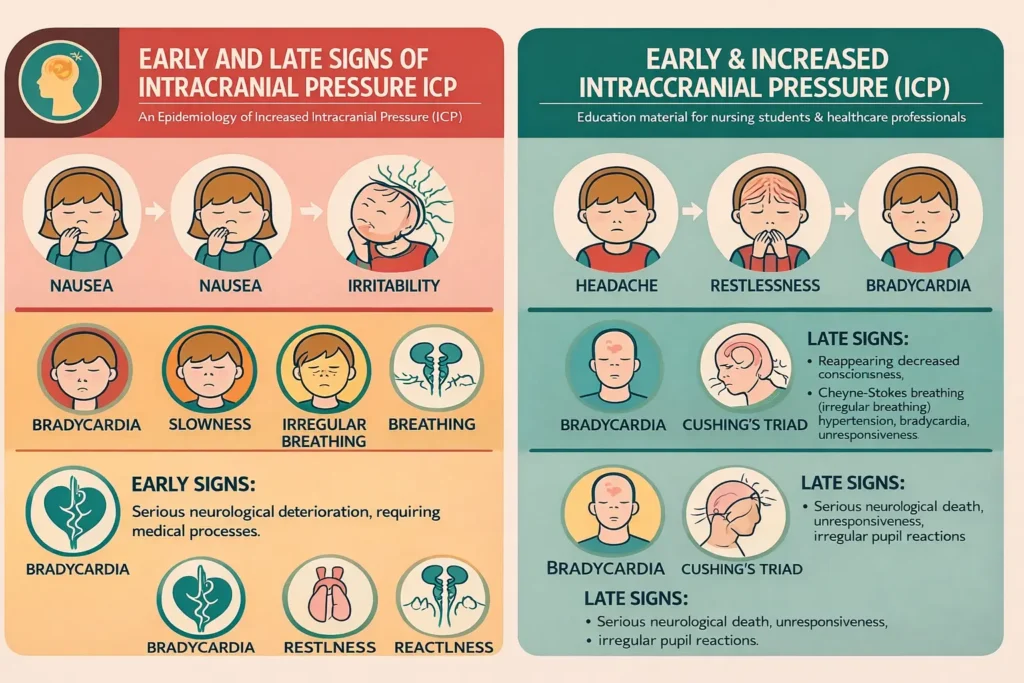 Early vs. Late Signs of Increased Intracranial Pressur